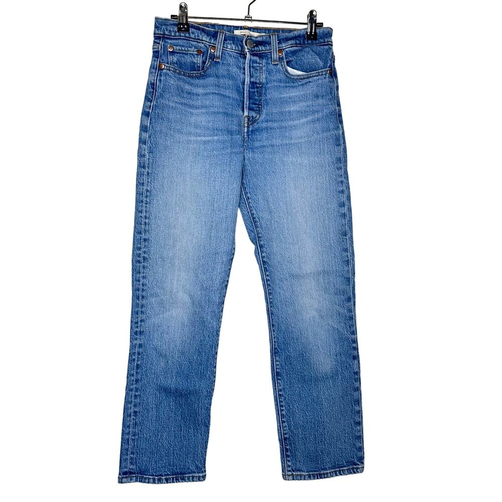 Levi’s Big E Wedgie Straight Ridgid Denim High Waist Jeans Womens Size 26